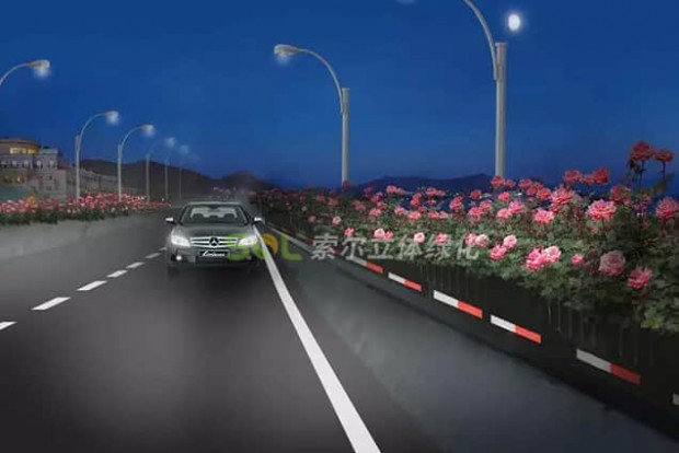 智能高架橋綠化景觀設(shè)計效果圖