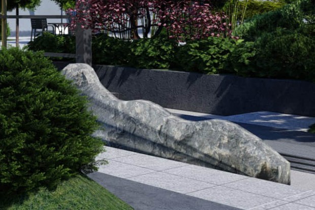 庭院石景設計效果圖