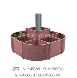 落地包燈桿綠化-模塊式組合造景