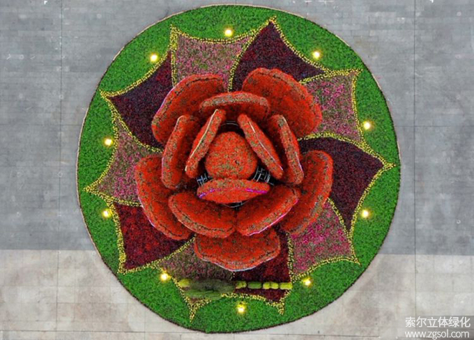 04山東青島膠州市民文化中心五一立體花壇“幸福花開(kāi)”  (2).jpg