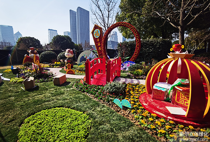 13 2021年1月杭州下城區(qū)西湖文化廣場春節(jié)環(huán)境小品《幸福簽》 (12).jpg